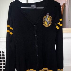 Harry Potter Black Cardigan with Gold Stripes